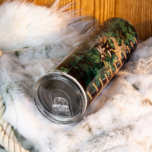 Hunting Rules Camo Sublimation Tumbler, 20 or 30 oz Skinny
