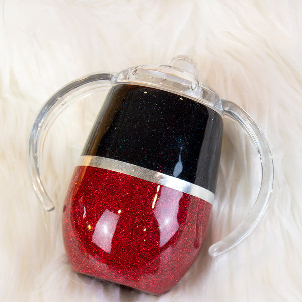 Mickey-inspired Glitter Tumbler, 9 oz or 14 oz Sippy